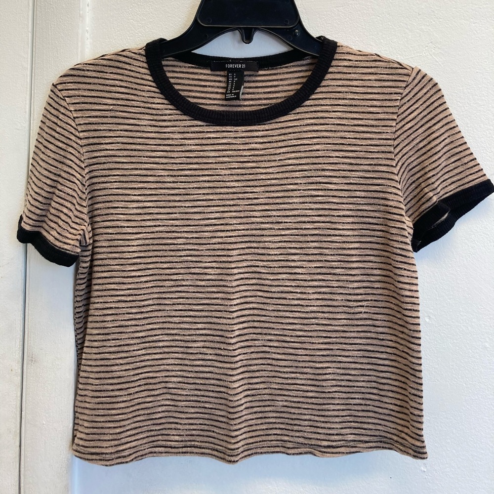 Striped crop top.